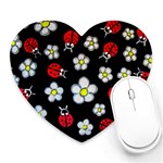 Sixties Flashback Heart Mousepads Front