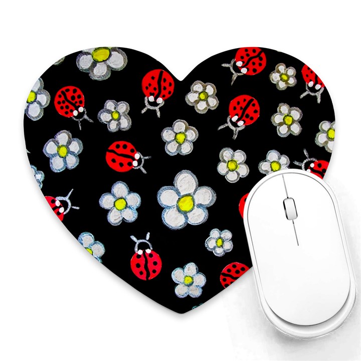 Sixties Flashback Heart Mousepads