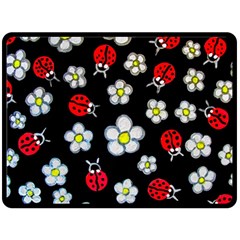 Sixties Flashback Fleece Blanket (large)  by dawnsiegler