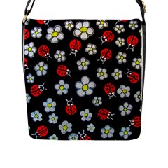 Sixties Flashback Flap Messenger Bag (l)  by dawnsiegler