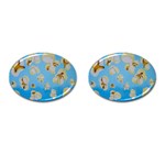 Air Popped Cufflinks (Oval) Front(Pair)