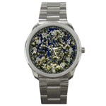 Floral Skies Sport Metal Watch Front