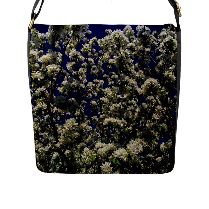 Floral Skies Flap Messenger Bag (L) 