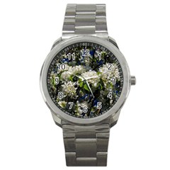 Floral Skies 2 Sport Metal Watch