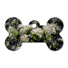 Floral Skies 2 Dog Tag Bone (Two Sides)