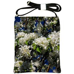 Floral Skies 2 Shoulder Sling Bags by dawnsiegler