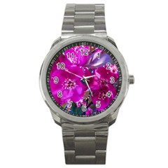 Pretty In Fuchsia Sport Metal Watch