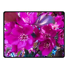 Pretty In Fuchsia Double Sided Fleece Blanket (Small) 