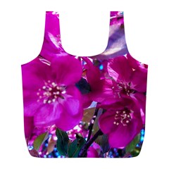 Pretty In Fuchsia Full Print Recycle Bags (L) 