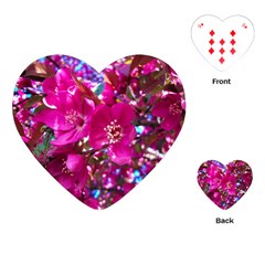 Pretty In Fuchsia 2 Playing Cards (heart) 