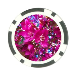 Pretty In Fuchsia 2 Poker Chip Card Guard by dawnsiegler