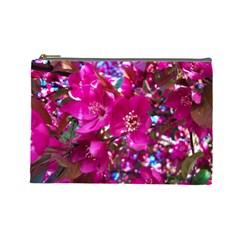 Pretty In Fuchsia 2 Cosmetic Bag (large)  by dawnsiegler