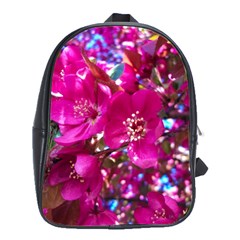 Pretty In Fuchsia 2 School Bags(large)  by dawnsiegler