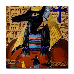 Anubis Tile Coasters by dawnsiegler