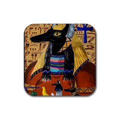 Anubis Rubber Coaster (square)  by dawnsiegler