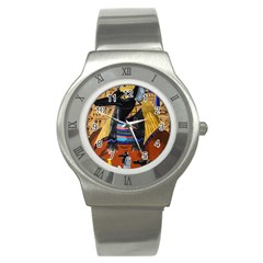 Anubis Stainless Steel Watch by dawnsiegler