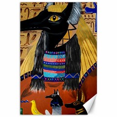 Anubis Canvas 12  X 18   by dawnsiegler