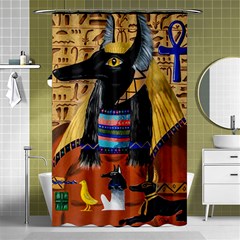 Anubis Shower Curtain 48  X 72  (small)  by dawnsiegler