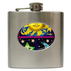 Celestial Skies Hip Flask (6 Oz) by dawnsiegler