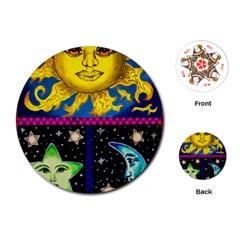 Celestial Skies Playing Cards (round)  by dawnsiegler