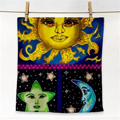 Celestial Skies Face Towel by dawnsiegler