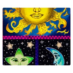 Celestial Skies Double Sided Flano Blanket (small)  by dawnsiegler