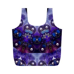 Pearls On Lavender Full Print Recycle Bag (M)