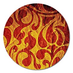 Abstract Pattern Magnet 5  (Round)