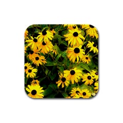 Walking Through Sunshine Rubber Square Coaster (4 Pack)  by dawnsiegler