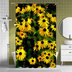 Walking Through Sunshine Shower Curtain 48  X 72  (small)  by dawnsiegler