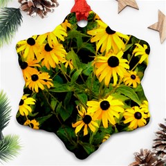 Walking Through Sunshine Snowflake Ornament (two Sides) by dawnsiegler