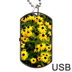 Walking Through Sunshine Dog Tag Usb Flash (one Side) by dawnsiegler