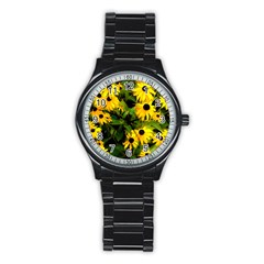 Walking Through Sunshine Stainless Steel Round Watch by dawnsiegler