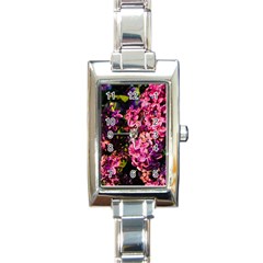 Lilacs Rectangle Italian Charm Watch