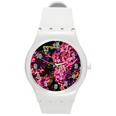 Lilacs Round Plastic Sport Watch (m)