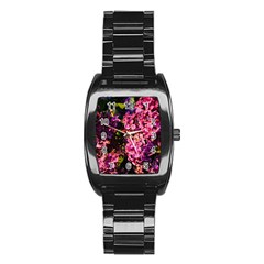 Lilacs Stainless Steel Barrel Watch