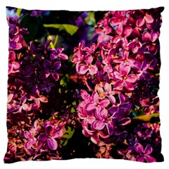 Lilacs Large Flano Cushion Case (one Side) by dawnsiegler