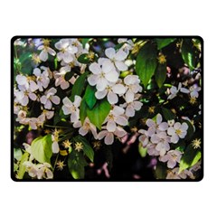 Tree Blossoms Double Sided Fleece Blanket (small)  by dawnsiegler