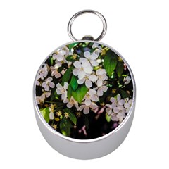 Tree Blossoms Mini Silver Compasses by dawnsiegler