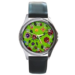 Lucky Ladies Round Metal Watch by dawnsiegler