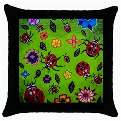 Lucky Ladies Throw Pillow Case (Black)