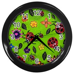 Lucky Ladies Wall Clocks (Black)