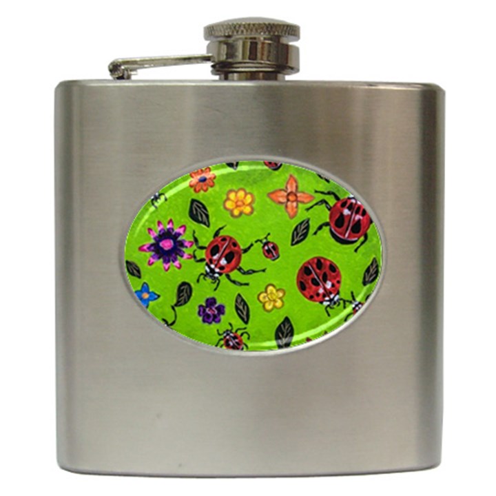 Lucky Ladies Hip Flask (6 oz)