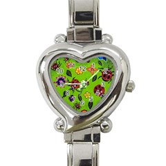 Lucky Ladies Heart Italian Charm Watch by dawnsiegler