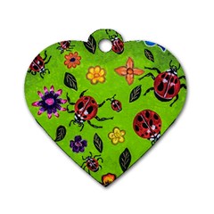 Lucky Ladies Dog Tag Heart (One Side)