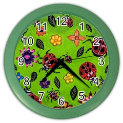 Lucky Ladies Color Wall Clocks by dawnsiegler