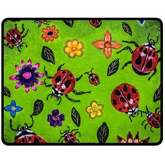 Lucky Ladies Fleece Blanket (medium)  by dawnsiegler