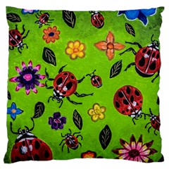 Lucky Ladies Large Cushion Case (one Side) by dawnsiegler