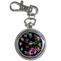 Floral Rhapsody Pt 1 Key Chain Watches by dawnsiegler