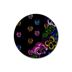 Floral Rhapsody Pt 1 Rubber Coaster (round)  by dawnsiegler